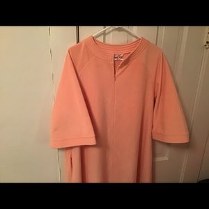 Vanity Fair fleece robe, vintage, size Large.